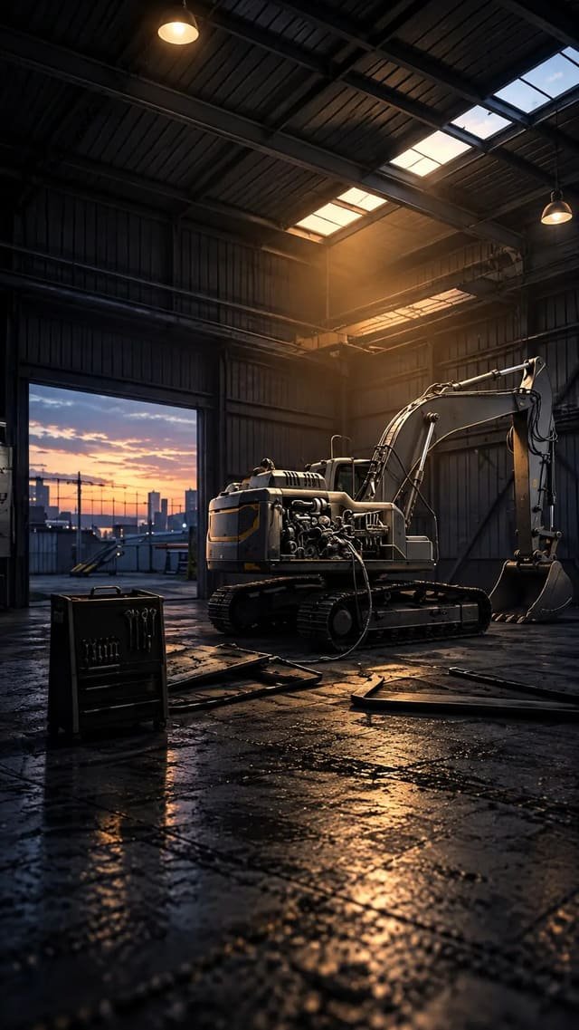 Off-road machinery delete and calibration banner